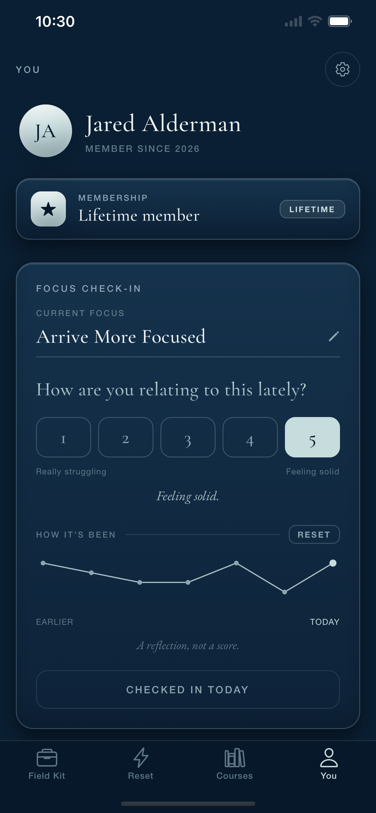 Seeking Balance — Focus Check-In